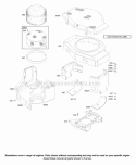 Blower Housing Diagram and Parts List for 42A777-1886-A1  Briggs and Stratton Engine